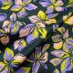 Tissu Amaryllis coton noir
