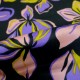 Tissu Amaryllis coton noir