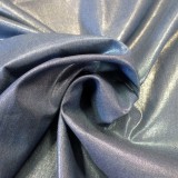 Coton Chambray irisé argent