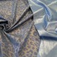 Coton Chambray irisé argent