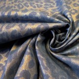 Coton Chambray irisé léopard