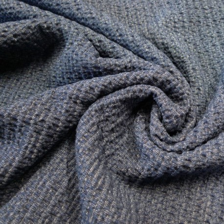 Tissu jeans gaufré