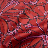 Satin de coton Alcazaba rouge