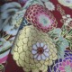 Tissu Tsubaki bordeaux