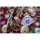 Tissu Tsubaki bordeaux