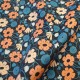 Coton fleurs Princess saumon