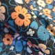 Coton fleurs Princess saumon