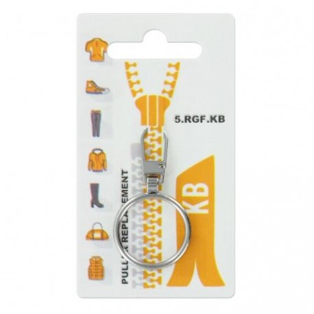 Tirette zip anneau nickel