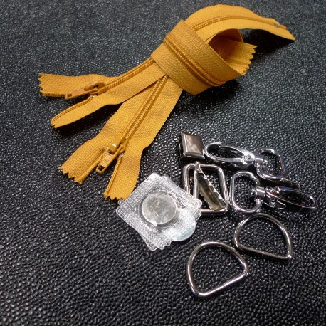 Kit COLORS bouclerie et zips TETRA
