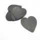 Coeur simili Alpha noir