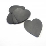 Coeur simili Alpha noir