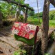 Tissu Tsubaki bordeaux