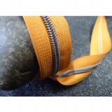 Zip SB grosse spirale moutarde et gun au 10 cm