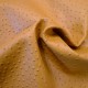 Simili cuir autruche moutarde