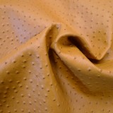 Simili cuir autruche moutarde