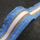 Sangle Folk Lurex bleu