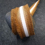 Sangle Folk Lurex moutarde