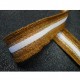 Sangle Folk Lurex moutarde