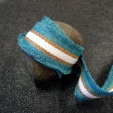 Sangle Folk Lurex émeraude