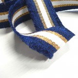 Sangle Folk Lurex marine