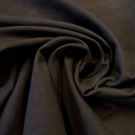 Toile cotton Military chocolat