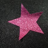 Etoile simili glitter rose