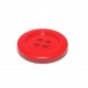 Bouton 4 trous rouge