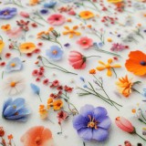 Enduit coton Floralie 3D