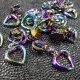 Curseur zip Coeur Rainbow