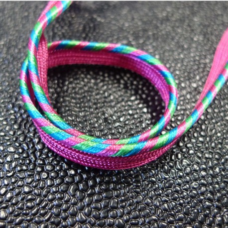 Passepoil tissé Candy fuchsia