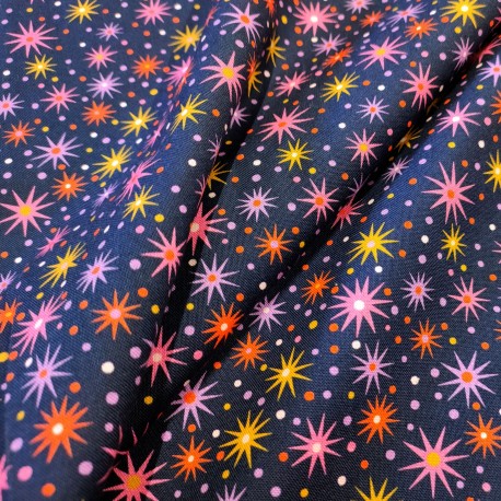 Coton Jungle Stars marine