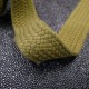 Sangle tressée coton kaki