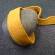 Sangle tressée coton moutarde