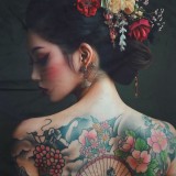 Carré velours Asian TATOO