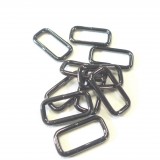 Boucle rectangle métal Gun 25 mm