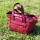 Simili cuir autruche bordeaux