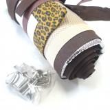 Box Couture Lunch Bag Gota toile à sac Marron foncé