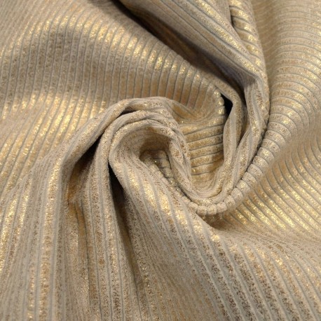 Tissu velours Huggy Gold