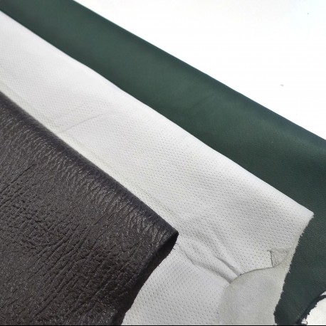 Lot 3 peaux de cuir véritable