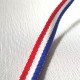Ruban coton tricolore français 10 mm
