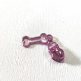 Curseur zip Nonos Rose fuchsia