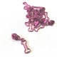 Curseur zip Nonos Rose fuchsia