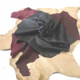 Lot 3 peaux de cuir véritable