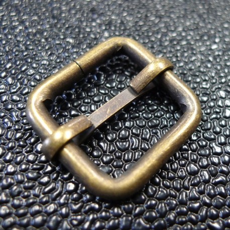 Boucle coulissante 20 mm bronze