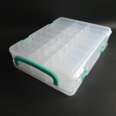 Boîte de rangement double