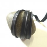 Passepoil CUIR véritable noir