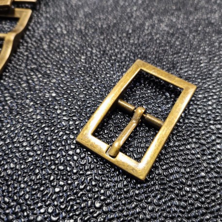 Boucle ardillon rectangle bronze 19 mm