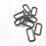 Boucle rectangle métal Gun 25 mm