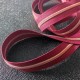 Zip SB grosse spirale bordeaux et rose au 10 cm