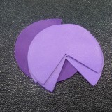 Coins de sacs cuir violet irisé
